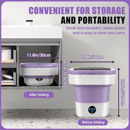 Portable Washing Machine 16L Mini Laundry Washer 3 Modes with Spin Basket Laundry Machine Cleaning Depth Underwear,Baby Clothes Small Shirt for Apartments Dormitories Hotels and Camping