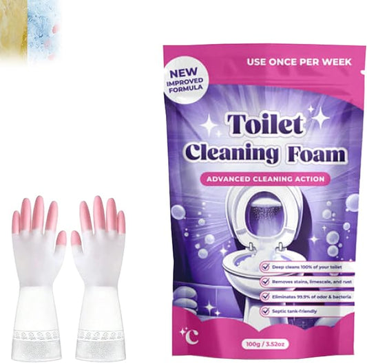 Upgrade Toilet Bowl Cleaner, for Sparkling Clean, Touch Free Foaming Cleaning Powder (1pcs)