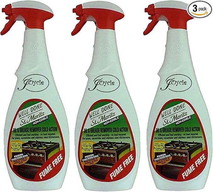 WELL DONE ST. MORITZ Oil & Grease Remover Cold Action Kosher For Passover 27 Oz (Pack of 3)