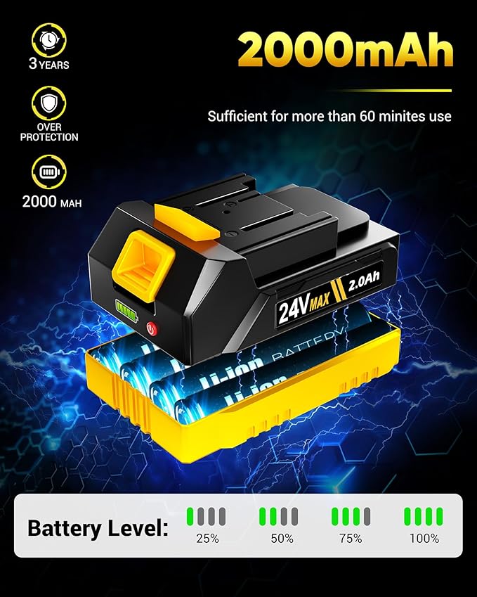 Electric Spin Scrubber with 3+ Hour Long Lasting Battery, 1000W/1200RPM High Power Cordless Clean Brush with 50IN Adjustable Long Handle, 4 Replacement Head for Bath/Tub/Tile/Floor