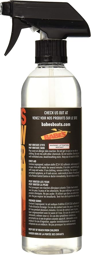 Babe?€?s Mildew Master ?€? Lifts Marine Grime for Boats ?€? Enzyme & Peroxide Formula ?€? Safe for Carpet, Vinyl & Hard Surfaces