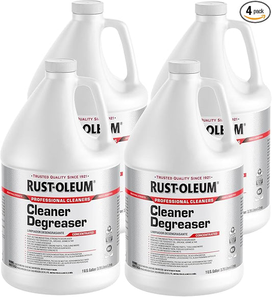 Rust-Oleum Professional Cleaners Cleaner Degreaser | 1 Gallon (128oz) | Professional Strength Concentrate | 4 Pack