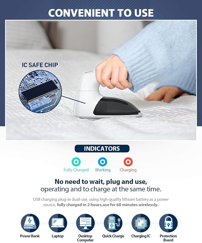Bymore Fabric Shaver, Lint Shaver, Sweater Shaver for Clothes, White | Large 65mm head and six-leaf blades cover more area in fewer passes for fast, even care on sweaters, couches and furniture - Image 7