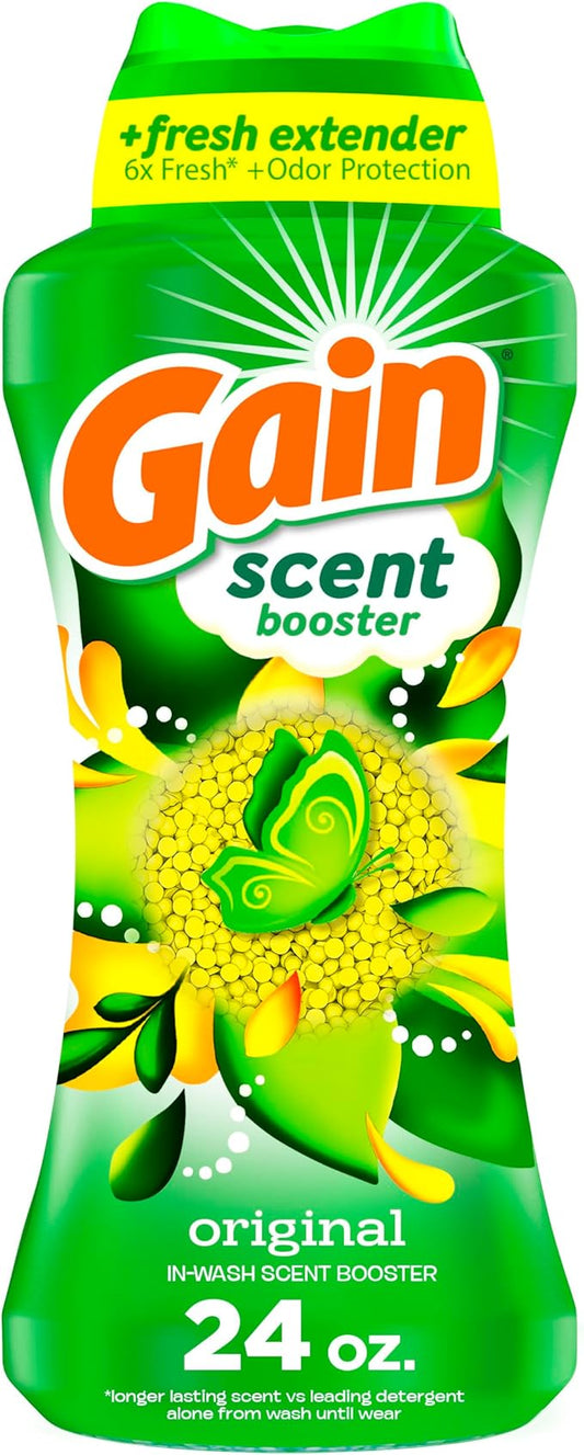 Gain In-Wash Laundry Scent Booster Beads, Original Scent, 24.0 OZ, Fresh Extender + Odor Protection