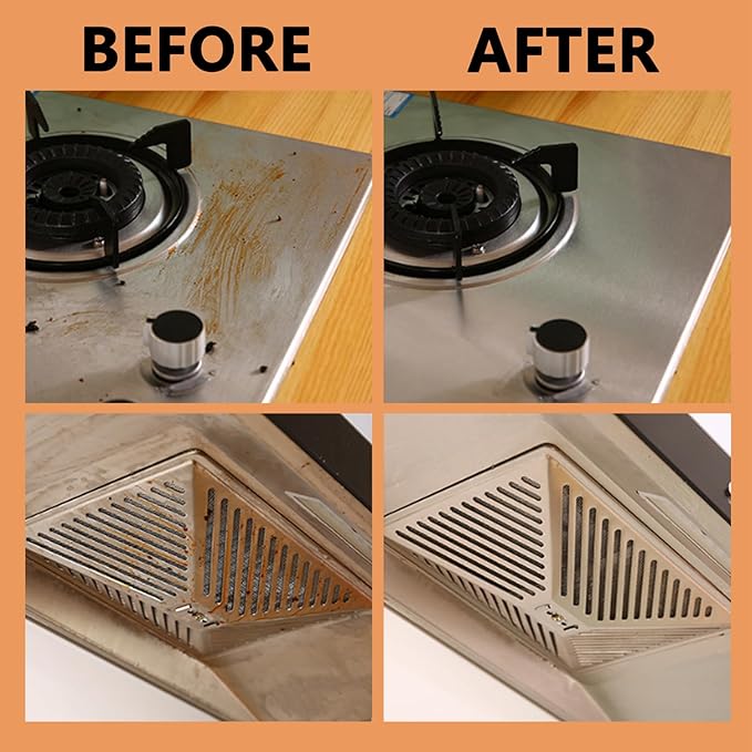 500ML Heavy Oil Cleaner Stain, Effective Multi-Purpose Cleaner with Spray,Clean Kitchen Up Oil Stains,All Purpose Grease Cleaning Heavy Duty,Grease Remover Kitchen for Multi-Surface Cookware (2PCS)