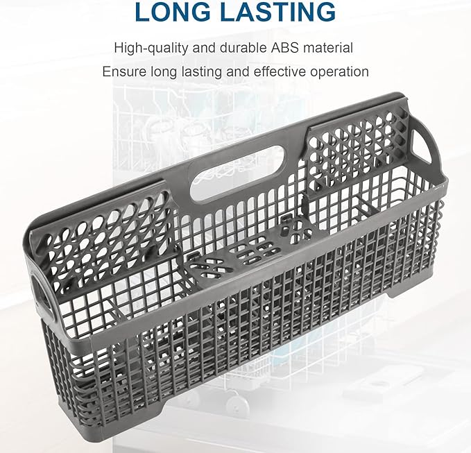 AMI PARTS 8531233 WP8562043 Universal Dishwasher Silverware Basket Replacement Fit for Whirlpool Kitchenaid Dishwasher Utensil Rack Basket, Replaces 8531233,8562043, WP8531233VP