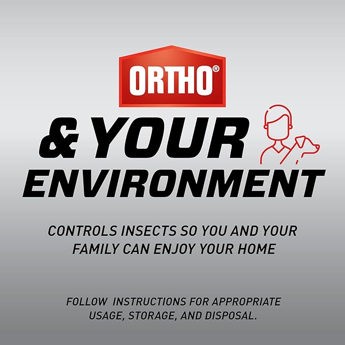 Ortho Home Defense Max Indoor Insect Barrier Refill, Kills Ants, Roaches, Spiders, Fleas and Ticks, 1 gal.