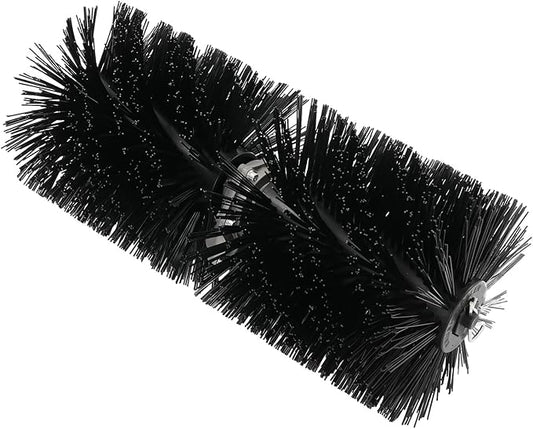 23" Universal Rolling Brush Head for Lawn Mowers – Heavy-Duty Nylon Bristle Attachment for Snow, Turf & Driveway Cleaning, 9-Tooth Inner Shaft, 1.02" Mount Holes