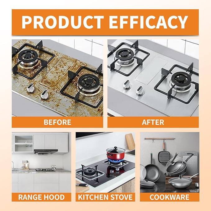 All Purpose Cleaner, Stain Remover Cleaning Spray, Kitchen Cleaner Spray, Multi-Purpose Cleaner Spray Removes grease, dirt and stains from bathrooms, floors and more! (3pcs)