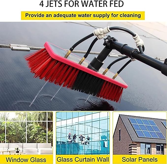 Window Cleaning Water Fed Poles Roof Cleaning Tools,12-36 Foot Window Cleaning Water Fed Poles,Cleaning Tool for Window Glass, Solar Panel,3.6m/12FT