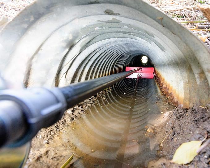 Design-All Culvert Tool, Made in USA, For cleaning a 12" diameter culvert pipe, this size designed for culvert pipes with 12" I.D (handle is NOT included) Tool is 10 5/8" wide