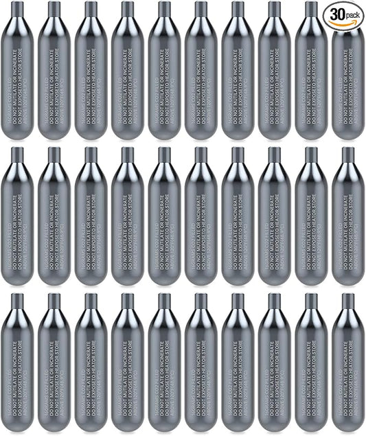 30 Pack 16 Gram Unthreaded CO2 Cartridges for Gallo Drain Gun HVAC Drain Line Cleaner Tool,CO2 Drain Gun Cartridges