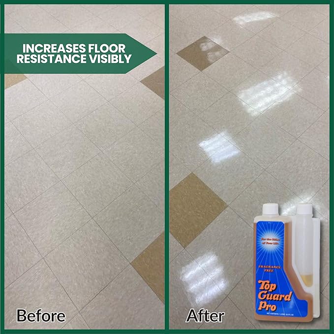 Industrial and Commercial Cleaning Supplies Floor Protection, Surface Shield, Creating a Lustrous Wet Look Shine Finish, Flooring Shine for All Floors (6x1 Liter)