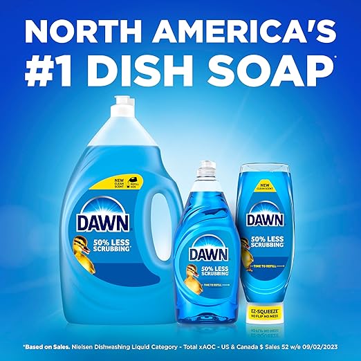 Dawn PRO Ultra Liquid Dish Soap, Bulk Dishwashing Liquid and Grease Remover, Original, 5.8 fl oz (Case of 16)