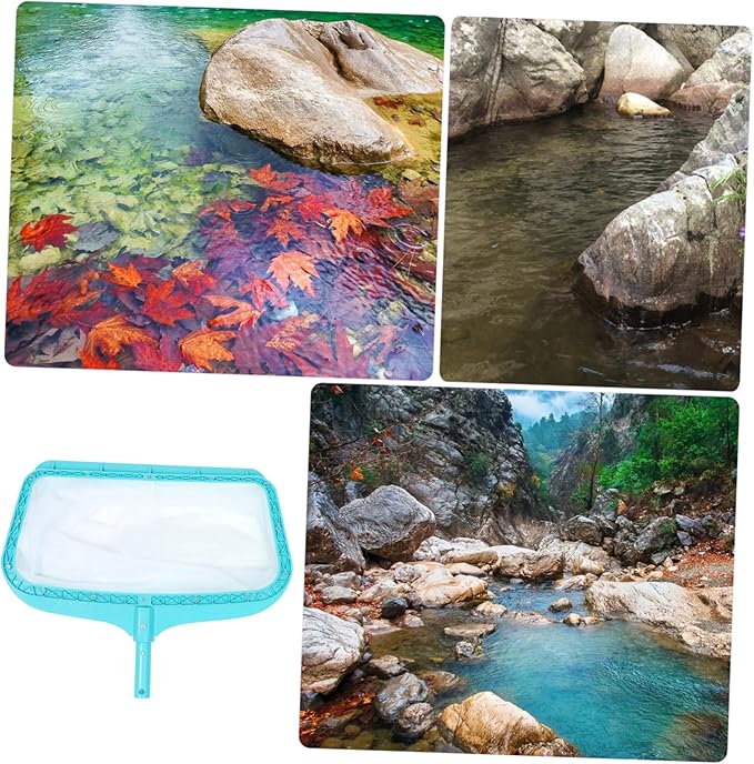 Swimming Pool Leaf Skimmer Net Pool Cleaning Tool for Efficient Maintenance of Spas Fountains Ponds and Sturdy Design