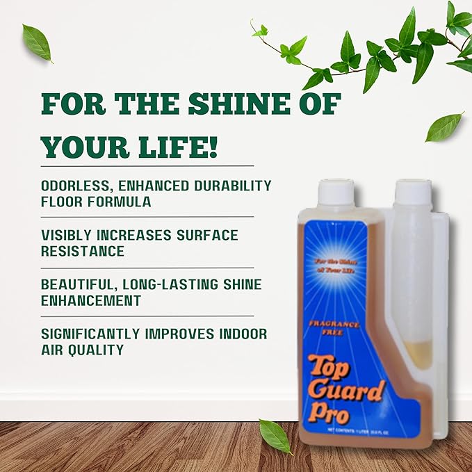 Industrial and Commercial Cleaning Supplies Floor Protection, Surface Shield, Creating a Lustrous Wet Look Shine Finish, Flooring Shine for All Floors (6x1 Liter)