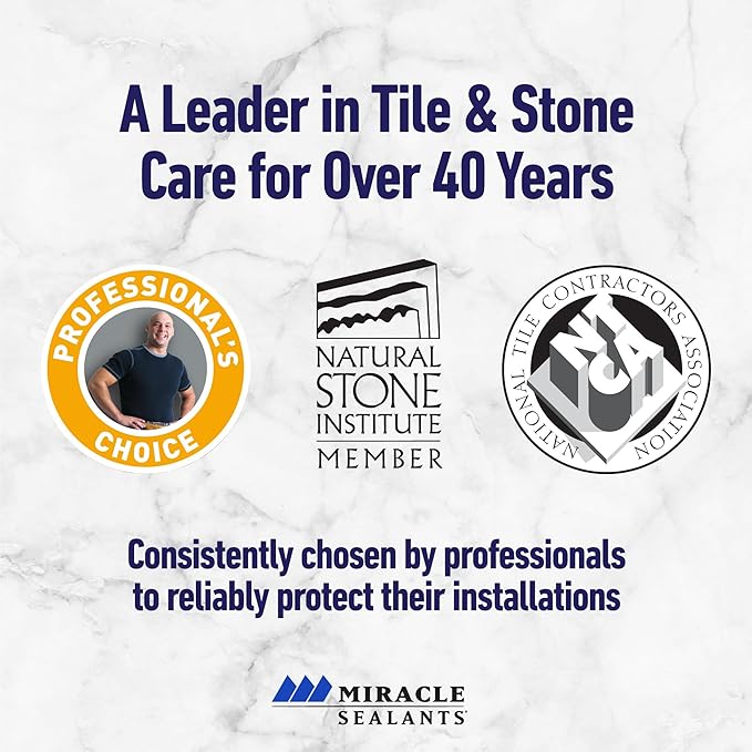 Miracle Sealants Heavy-Duty Acidic Cleaner for Tile & Stone, Grout Haze, Rust Stain & Efflorescence Remover, Gallon