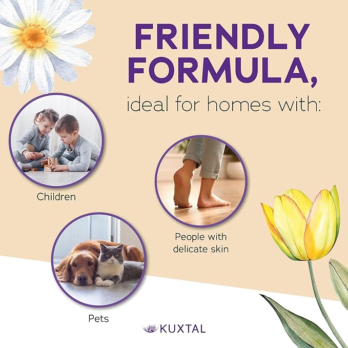 Biodegradable Multi-Surface Floor Cleaner 3 Pack | Eco-Friendly & Plant-Based Formula | Pet & Family Safe | Floral Scent for a Fresh | Natural Clean | 32.9 fl oz Each