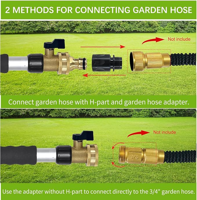 Gutter Cleaning Tools from The Ground-Gutter Cleaner with Max 7FT Extension Wand,Gutter Cleaning Wand with Quick Connection Five Extension Gutter Cleaning Poles for Garden Hose