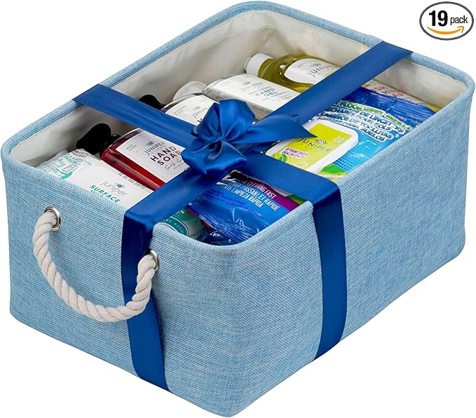 Luxury Cleaning, Supplies Kit, All In One Household Cleaning Essentials Set with Surface-Floor-Hand Cleaners, Laundry Detergent, Dish Soap, Nice Gift for New Homeowners