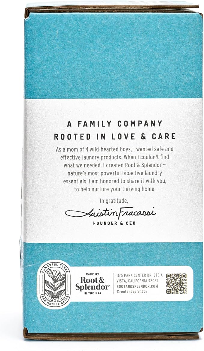 Root & Splendor Ultra Concentrated All Natural Laundry Detergent Liquid - Plant Based, Enzymatic Laundry Soap, Free & Clear Unscented, 1.5 Liter, 100 Loads