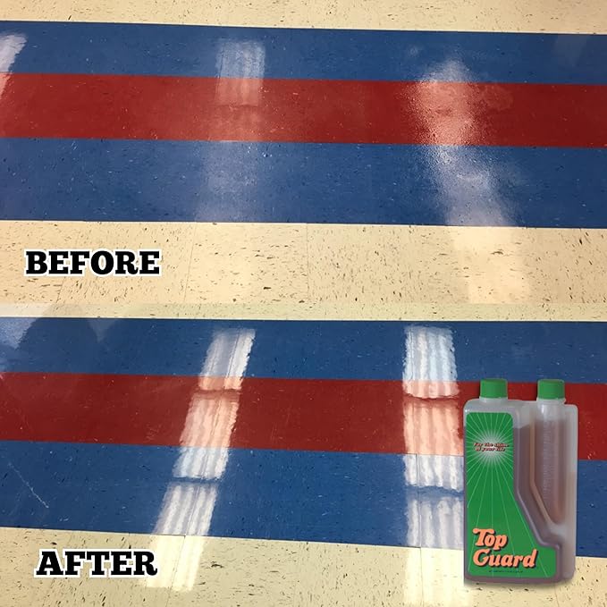 Industrial and Commercial Cleaning Supplies Floor Protection, Surface Shield, Creating a Lustrous Wet Look Shine Flooring Finish (6x1 Liter)