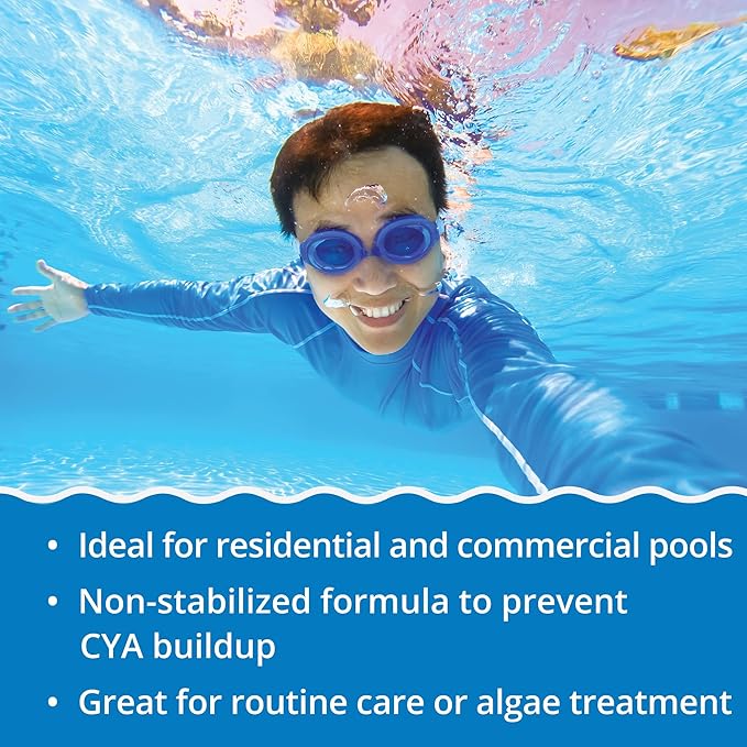 In The Swim Pool Shock – 68% Cal-Hypo Granular Sanitizer for Crystal Clear Water – Defends Against Bacteria, Algae, and Microorganisms - 12 X 1 Pound