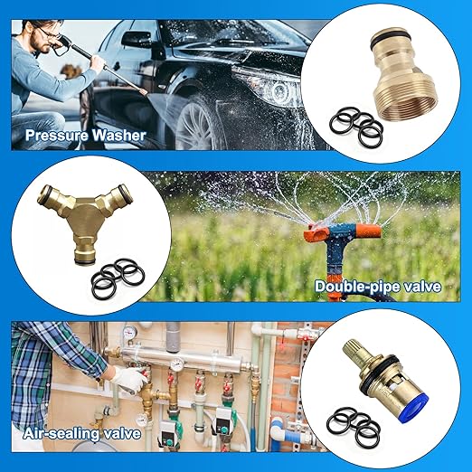 32 Size 419 Pcs Universal Metric Nitrile Rubber(NBR) O Ring Assortment Kit for Various car Auto Hydraulic Faucet Plumbing Pressure Washer Air or Gas Sealing Repair