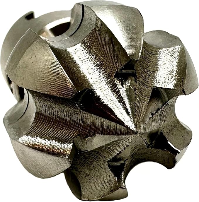 1” Flow Fixer Drain Cleaner Plumbing Snake Cutter Head for 1-1/4" - 2" Pipes, Clears & Scrapes Pipe Inner Walls, with R-Connector (Push Pin Fitting), for Commercial & Residential Use