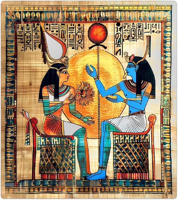 Dishwasher Magnet Cover Egyptian Egypt Papyrus Women Reusable Dishwasher Magnetic Cover Sticker Decorative Dish Washer Door Cover Panel for Home Kitcen Appliance, 21x26 in