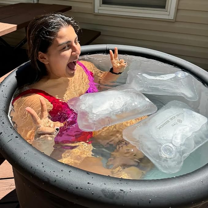 The Pod Company Pro Ice Pod Ultimate Cold Plunge Bundle – 100-Gallon Ice Bath with Pro Water Chiller, 18 Ice Bricks, Insulation Set, Water Jet, Maintenance & Cleaning Kit