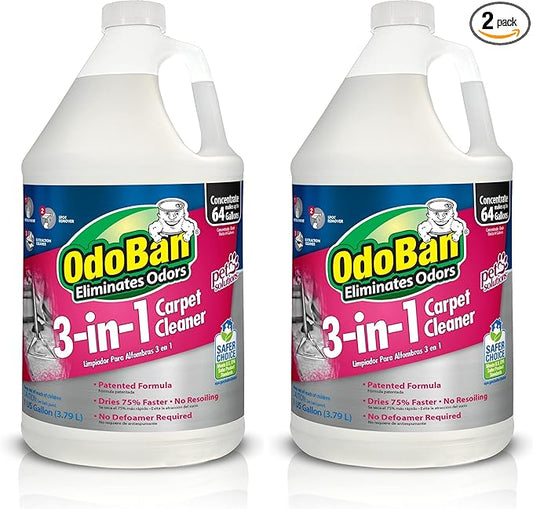 OdoBan 3-n-1 Carpet Cleaner, 128 Fl Oz (Pack of 2)