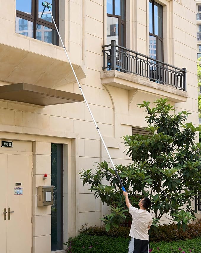 16 Foot High Reach 4.5-to-8ft Long Duster for High Ceilings Fan Cleaner with Sturdy Lightweight Extension Pole