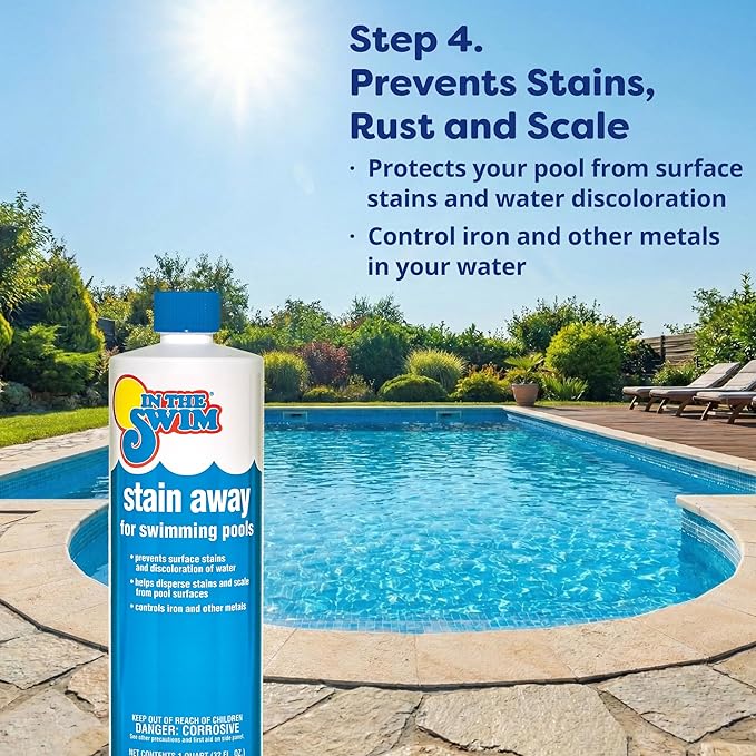 In The Swim Pool Basic Opening Chemical Start Up Kit and Spring Pill - Above Ground and In-Ground Swimming Pools - Up to 7,500