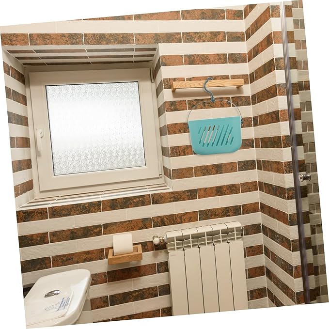 PRETYZOOM Hanging Shower Basket Portable Cleaning Supply Basket Plastic Bathroom Organizer over Toilet Storage for Shampoo Conditioner Loofahs Bath Accessories