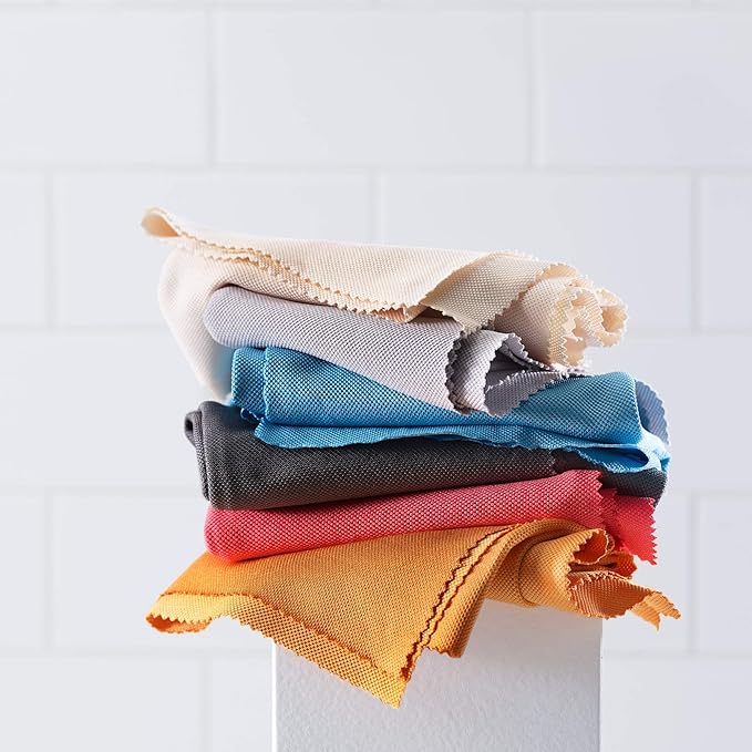 E-Cloth Glass & Polishing Cloths, Premium Microfiber Glass Cleaner, Great for Windows, Glass and Mirrors, Washable and Reusable, 100 Wash Guarantee, Assorted Colors, 1 Pack
