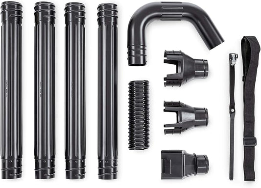 Universal Gutter Cleaning Kit with Extended Reach for Handheld Leaf Blowers Includes Shoulder Strap