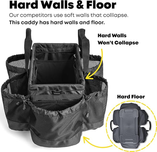 Pro Caddy: Large Caddy with Hard Walls and Floor for House Cleaning, Car Detailing, Gardening, Supplies and Tools.