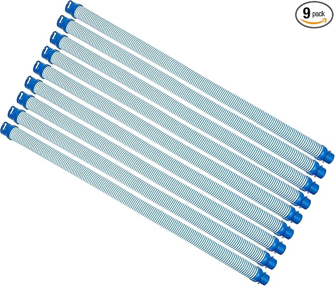 One Year Warranty 9 Pack R0527700 Pool Cleaning Vacuum Hoses，Fast Twist Lock Hose Replacement Kit Compatible with MX6,X7,T3,T5 Swimming Pool Cleaner