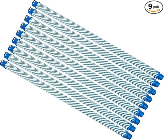 One Year Warranty 9 Pack R0527700 Pool Cleaning Vacuum Hoses，Fast Twist Lock Hose Replacement Kit Compatible with MX6,X7,T3,T5 Swimming Pool Cleaner
