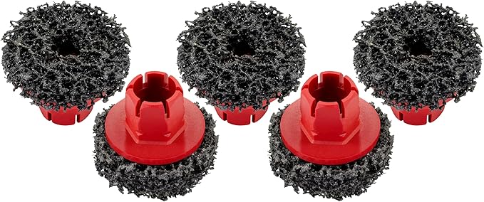 Titan 51799 5-Piece Wheel Hub Cleaning Pads Set, For use with Titan 51798 1/2-Inch Drive Impact Socket