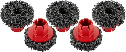 Titan 51799 5-Piece Wheel Hub Cleaning Pads Set, For use with Titan 51798 1/2-Inch Drive Impact Socket
