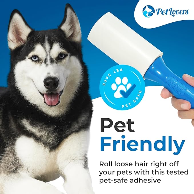 PetLovers Extra Sticky Lint Roller Mega Value Set 720 Sheets for Pet Hair Removal and Clothes, Dog and Cat Lint Remover, 8 Pack - Image 3