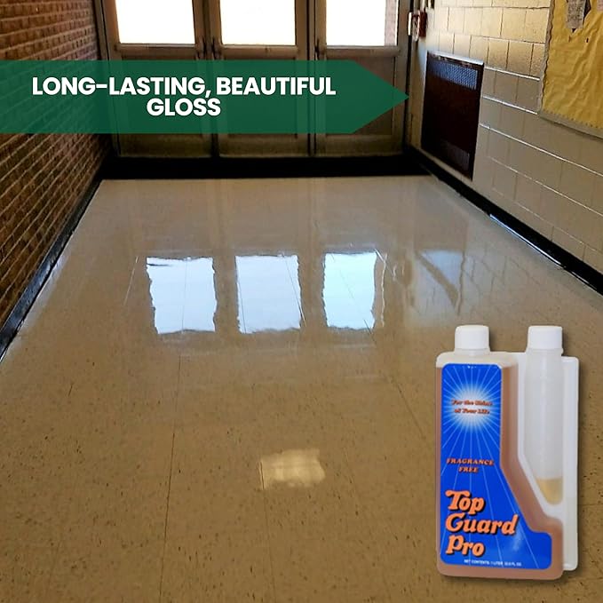 Industrial and Commercial Cleaning Supplies Floor Protection, Surface Shield, Creating a Lustrous Wet Look Shine Finish, Flooring Shine for All Floors (6x1 Liter)