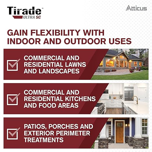 Atticus Tirade Ultra SC Insecticide (240 mL) - Compare to The Leading Brand - Beta-Cyfluthrin Pest Control for Indoor and Outdoor Use