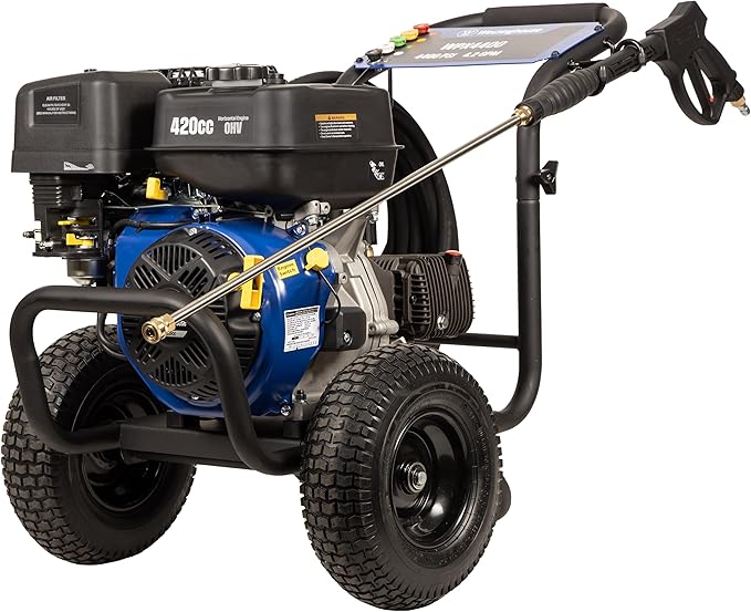 Westinghouse WPX4400 Gas Pressure Washer, 4400 PSI and 4.2 Max GPM, Spray Gun and Wand, 5 Nozzle Set, for Cars/Fences/Driveways/Homes/Patios/Furniture