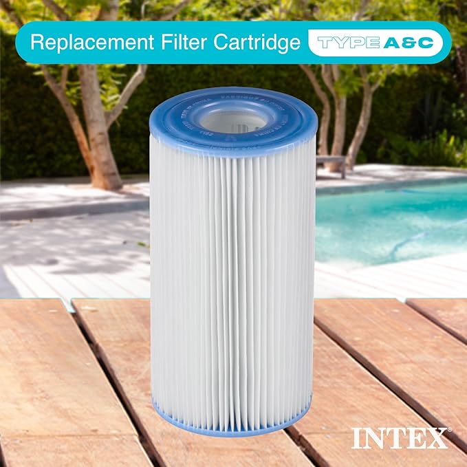 Intex 29000E Type A Pool Filter Cartridge Filter Pumps ?€? Easy-to-Clean ?€? Dacron Paper ?€? Efficient Filtration ?€? Single Pack