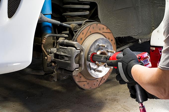 Titan 51798 Wheel Hub Cleaning Kit, Includes 1/2-Inch Drive Impact Socket & Brake Disc Cleaning Pads