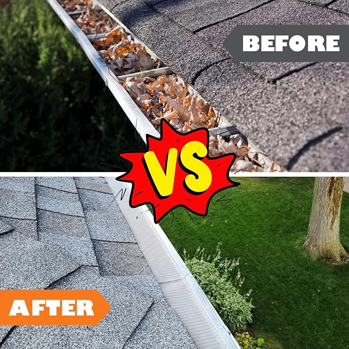 Sealegend Universal Gutter Cleaning Kit for Leaf Blowers with New Supportive Structure Vacuum Attachment for Blower Gutter Cleaning Tools from The Ground Leaf Reomver, 11 Feet