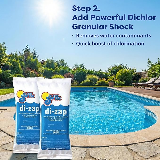 In The Swim Pool Super Opening Chemical Start Up Kit and Spring Pill - Above Ground and In-Ground Swimming Pools - Up to 35,000